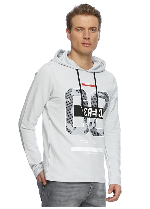 Jack & Jones Baskılı Bej Sweatshırt 3