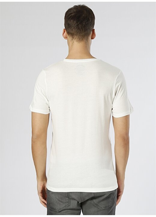 Jack & Jones Yazılı Beyaz T-Shirt 4