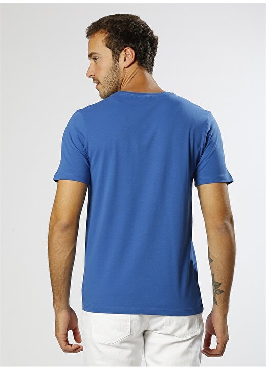 Jack & Jones Baskılı Mavi T-Shirt 4