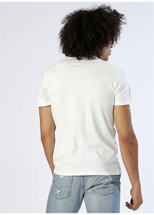 Jack & Jones Baskılı Beyaz T-Shirt 4
