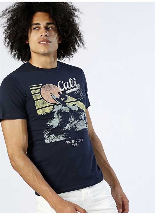 Jack & Jones Baskılı Lacivert T-Shırt 1