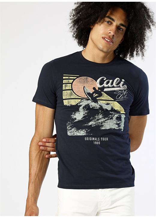 Jack & Jones Baskılı Lacivert T-Shırt 3