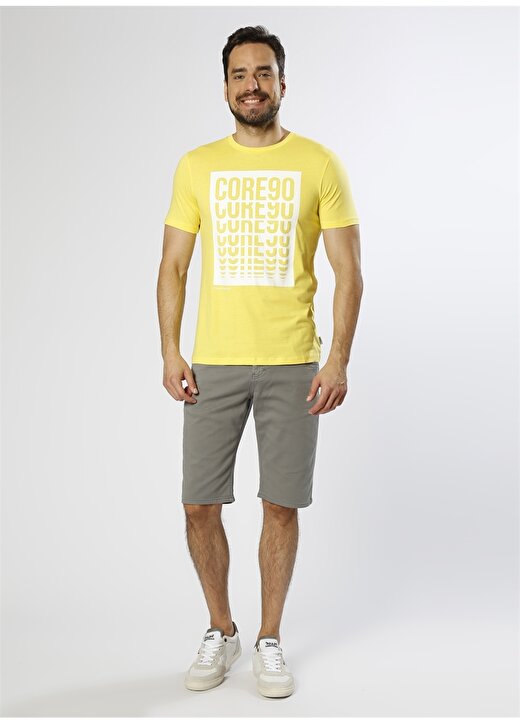 Jack & Jones Baskılı Sarı T-Shirt 2