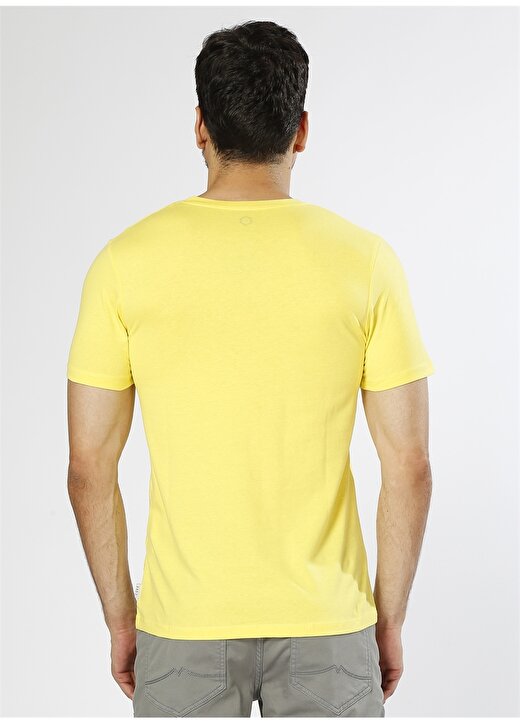 Jack & Jones Baskılı Sarı T-Shirt 4