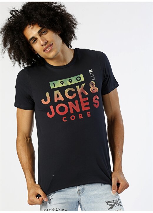 Jack & Jones Baskılı Siyah T-Shırt 3