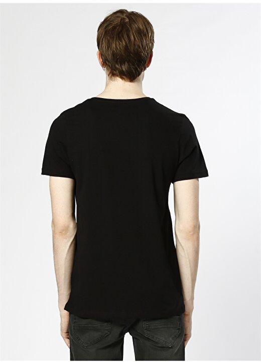 Jack & Jones Baskılı Siyah T-Shirt 4