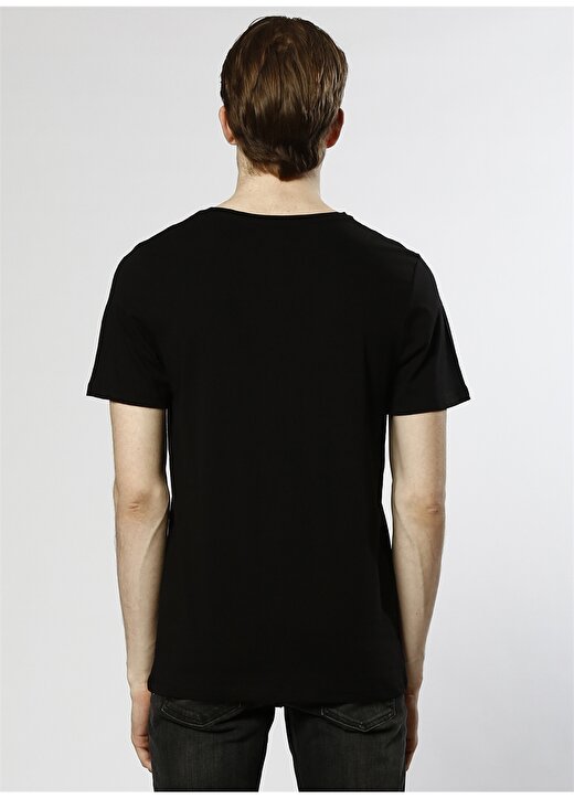Jack & Jones Siyah "Barcelona" Baskılı T-Shirt 4