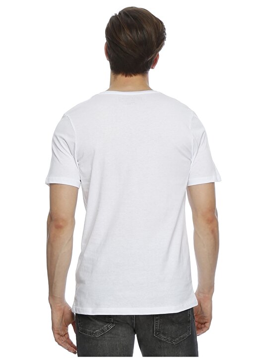 Jack & Jones Yazılı Beyaz T-Shirt 4