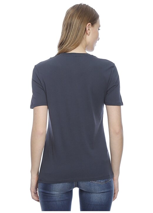 Only Yazılı Lacivert T-Shirt 4