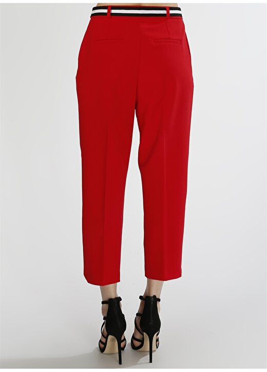 Koton Kemer Detaylı Kırmızı Pantolon 4