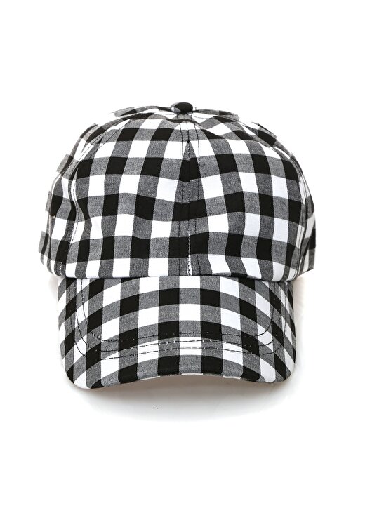 Koton Kareli Siyah - Beyaz Şapka 1