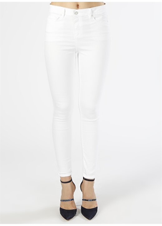 Koton Skinny Beyaz Pantolon 2