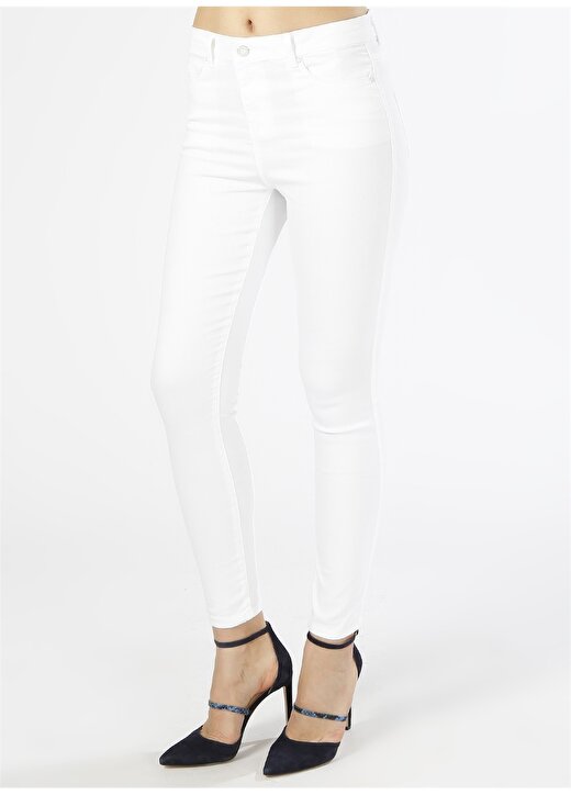 Koton Skinny Beyaz Pantolon 3
