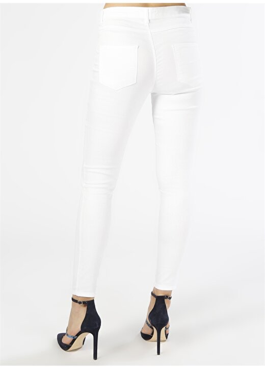 Koton Skinny Beyaz Pantolon 4