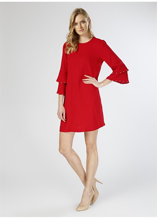 Koton Detaylı Kırmızı Elbise 2