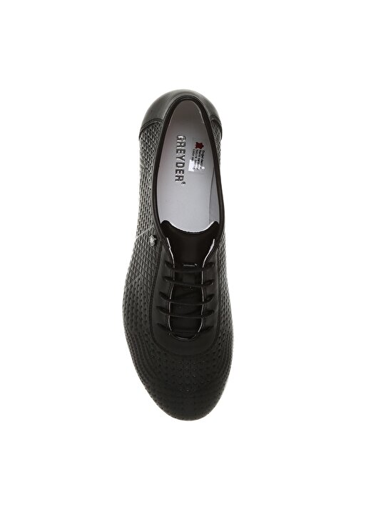 Greyder 54200 Deri Siyah Kadın Düz Ayakkabı 4