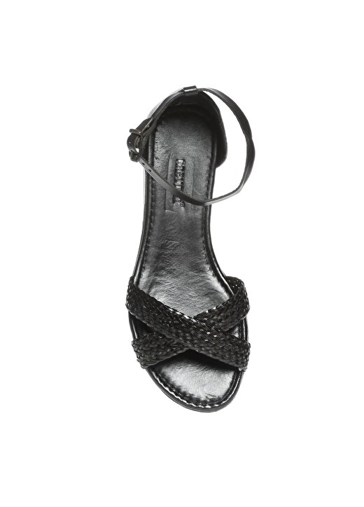 Greyder 54651 Deri Siyah Kadın Sandalet 4