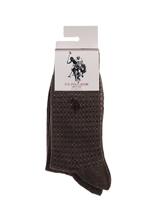 U.S. Polo Assn. Kahverengi Erkek Çorap 1