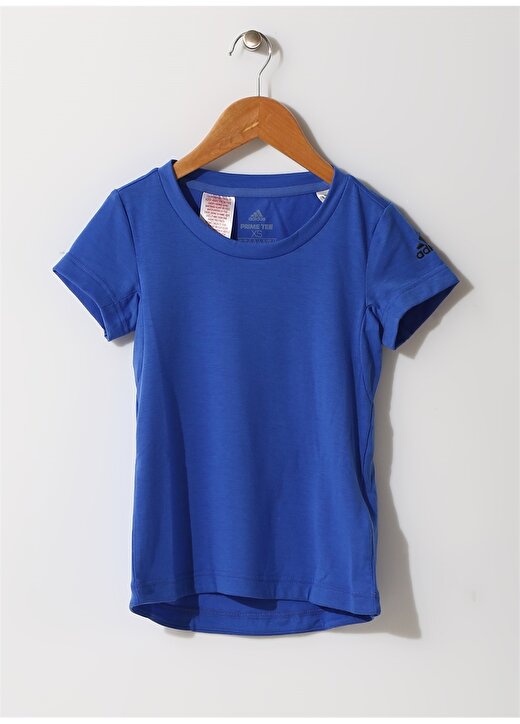 Adidas 81-CF7220-YG Prime Bisiklet Yaka Kısa Kollu Mavi Kız Bebek T-Shirt 1