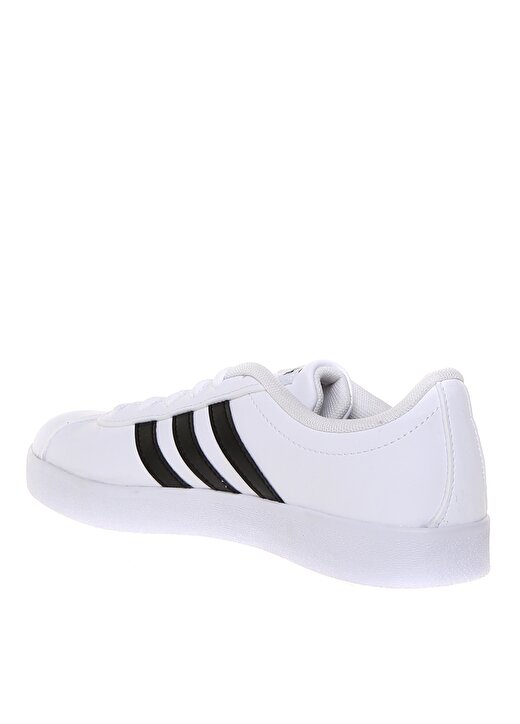 Adidas DB1831 VL Court 2.0 Siyah Çizgili Beyaz Erkek Yürüyüş Ayakkabı 2