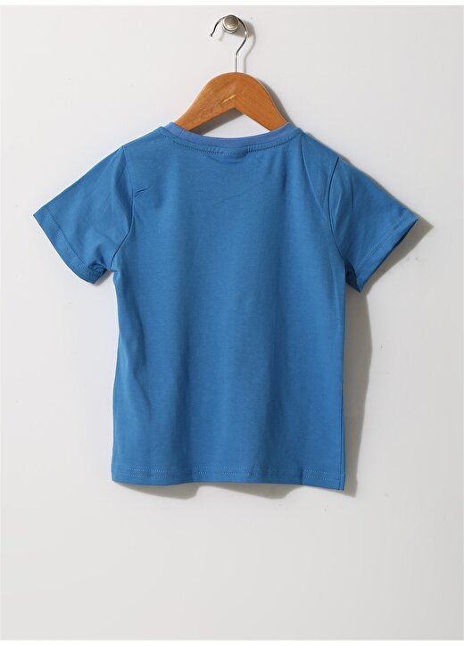 Limon Erkek Çocuk Yazılı Bisiklet Yaka Mavi T-Shirt 2