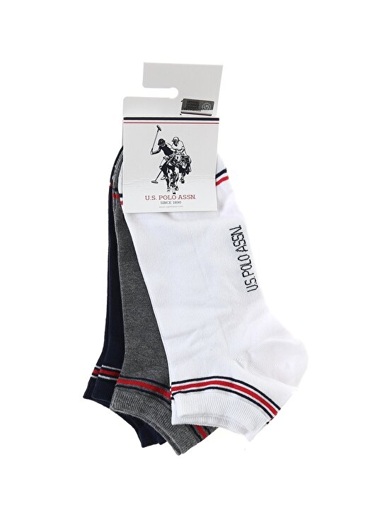 U.S. Polo Assn. Beyaz Erkek Çorap 1