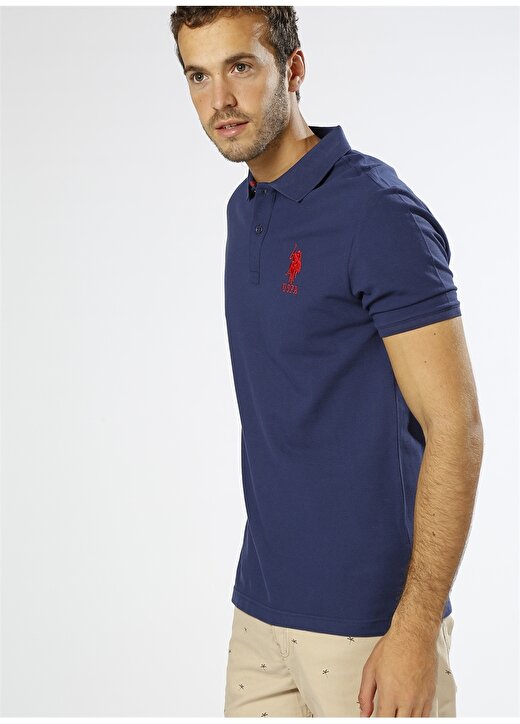 U.S. Polo Assn. Polo Yaka Lacivert T-Shirt 2