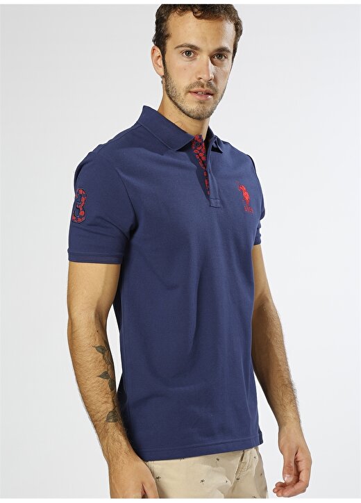 U.S. Polo Assn. Polo Yaka Lacivert T-Shirt 3