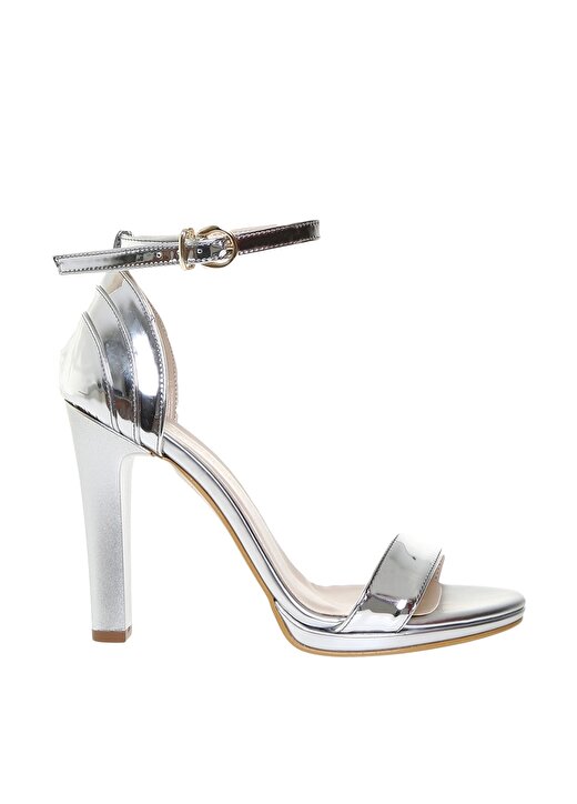 Pierre Cardin Kadın Gümüş Topuklu Ayakkabı 1