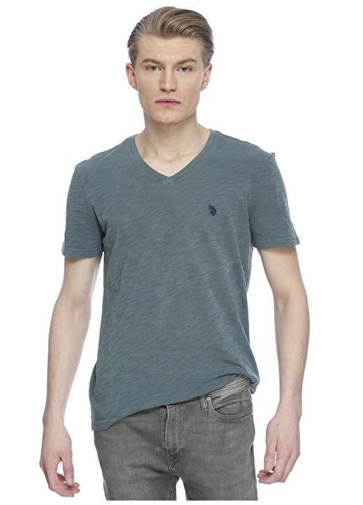 U.S. Polo Assn. V Yaka Basic T-Shirt 1