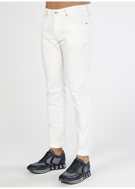Loft Beyaz Klasik Pantolon 3