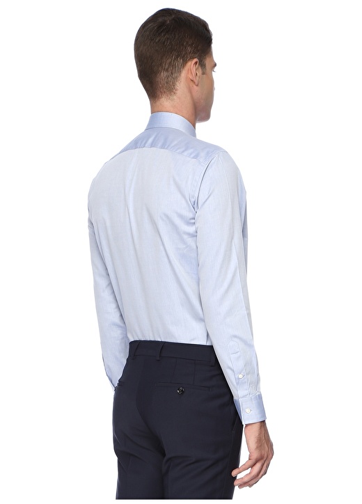 Network Lacivert Slim Fit Gömlek 3