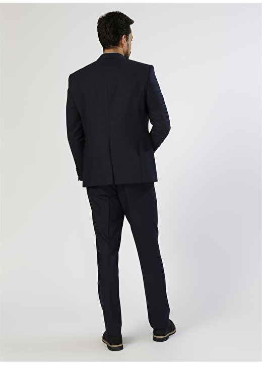Pierre Cardin Desenli Lacivert Takım Elbise 4