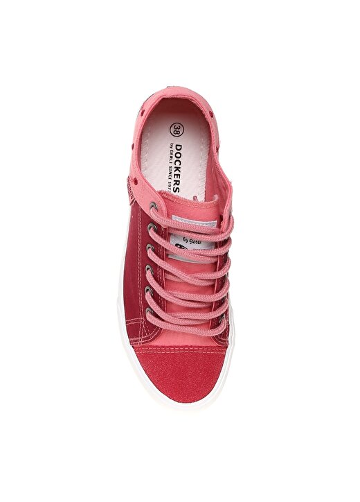 Dockers Kadın Kanvas Kırmızı Düz Ayakkabı 4
