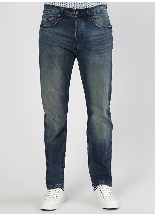 Tommy Jeans Straight Mavi Klasik Pantolon 2