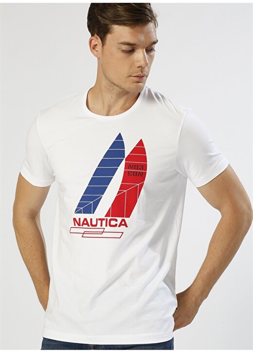 Nautica Beyaz T-Shirt 2