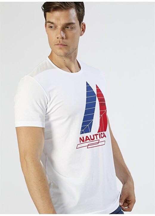 Nautica Beyaz T-Shirt 3