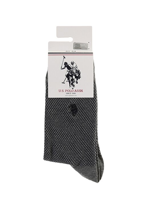 U.S. Polo Assn. Gri Erkek Çorap 1