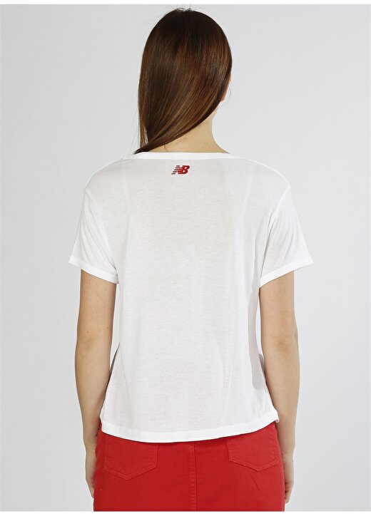 New Balance WTT1854 Beyaz Kadın T-Shirt 4
