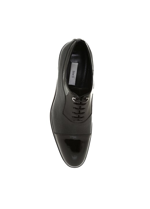 İnci Erkek Rugan Siyah Klasik Ayakkabı 4