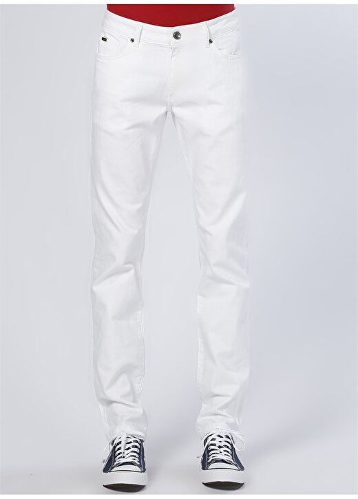 George Hogg Beyaz Casual Klasik Pantolon 2