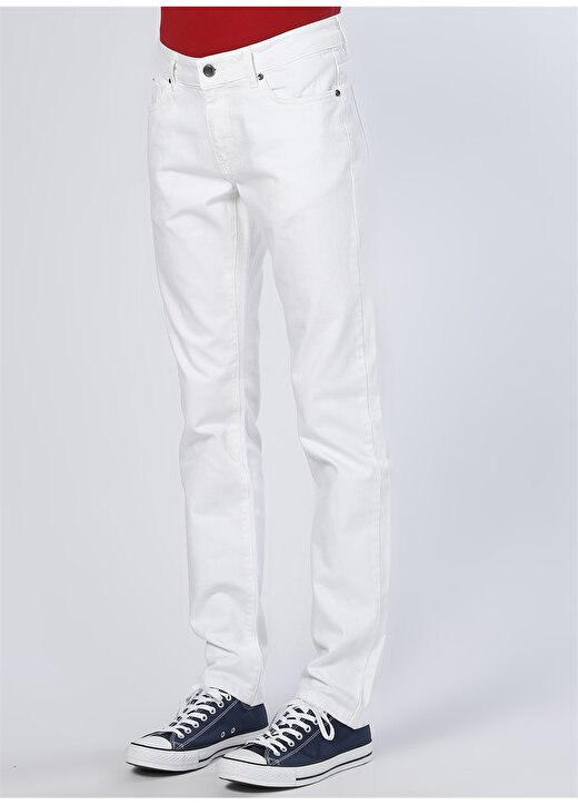 George Hogg Beyaz Casual Klasik Pantolon 3