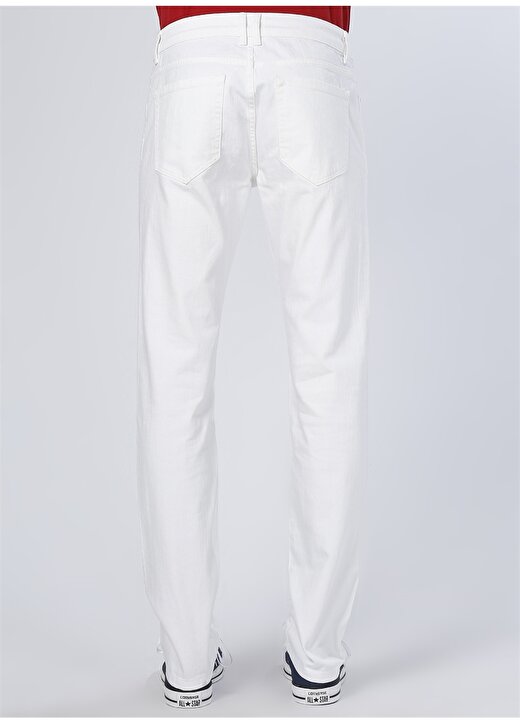 George Hogg Beyaz Casual Klasik Pantolon 4