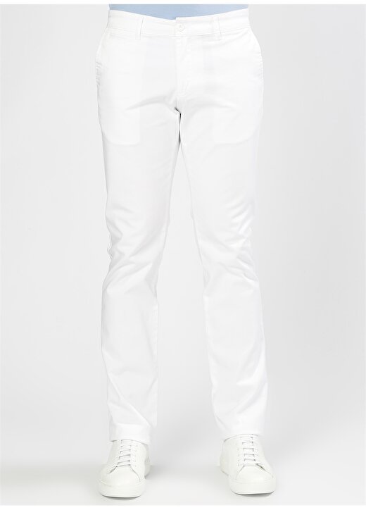 Avva Casual Beyaz Klasik Pantolon 2