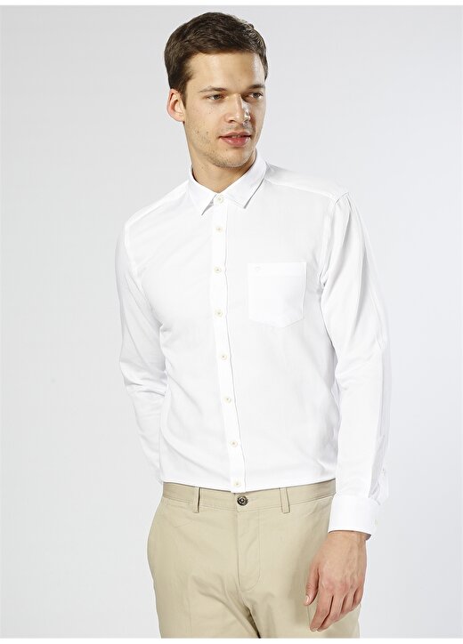 Pierre Cardin Regular Fit Beyaz Gömlek 1