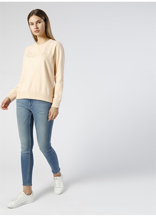 Calvin Klein Jeans Pudra Kadın Sweatshirt J20J206407 2