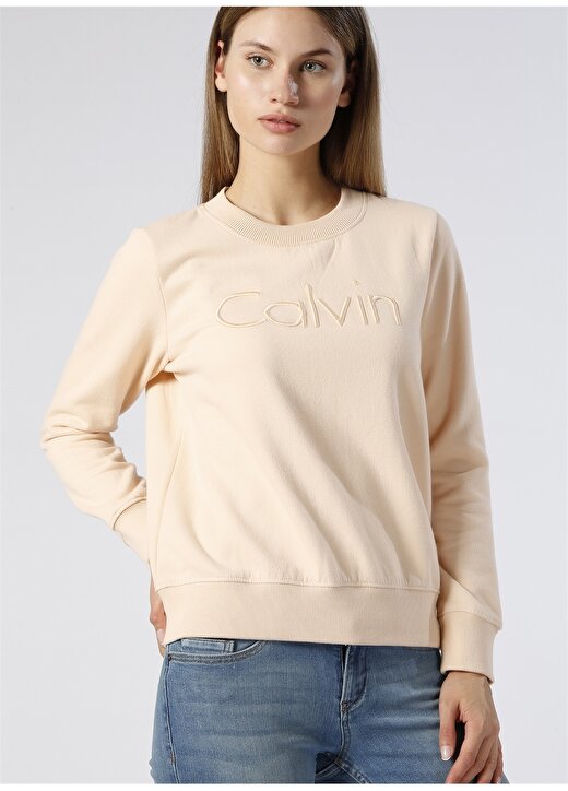 Calvin Klein Jeans Pudra Kadın Sweatshirt J20J206407 3