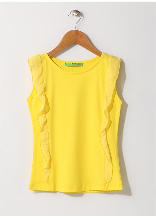 Limon Kız Çocuk Tüllü Sarı İç Giyim Atlet 1
