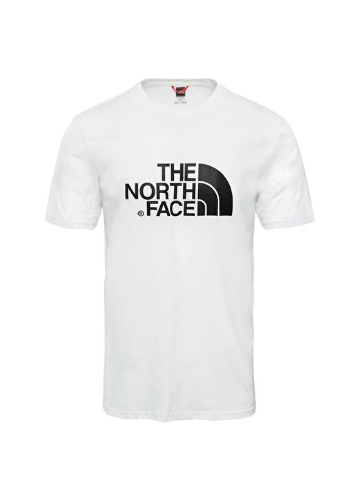 The North Face NF0A2TX3FN41 M S/S Easy Tee Beyaz T-Shirt 1