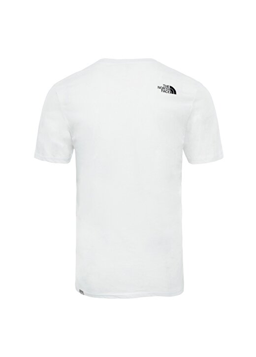The North Face NF0A2TX3FN41 M S/S Easy Tee Beyaz T-Shirt 2